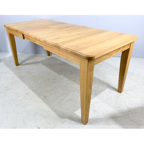 685 - MODERN OAK EXTENDING  DINING TABLE 187cm x 80cm EXTENDED