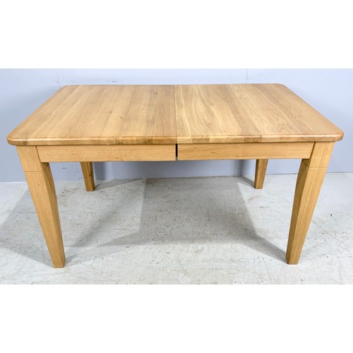 685 - MODERN OAK EXTENDING  DINING TABLE 187cm x 80cm EXTENDED