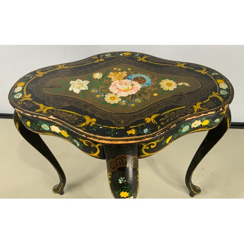 663 - PAINTED LACQUERED TABLE