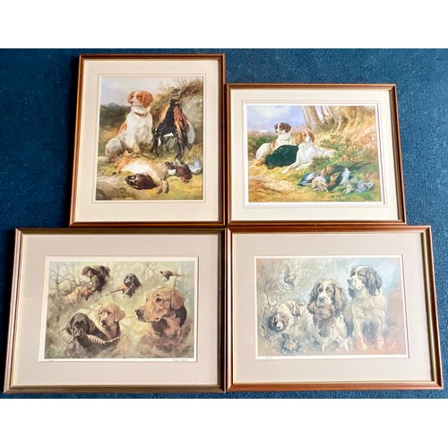 76 - TWO LTD ED. PRINTS OF HUNTING DOGS BY ANDREW HASLEM - LABS  #333/600  SPRINGERS #459/500 T/W JAMES H... 