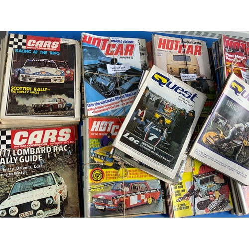 12 - MOTORING MAGAZINES, INC RAC QUEST, CARS, HOT CAR C.1970’S ETC