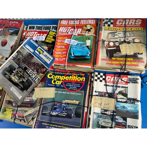 12 - MOTORING MAGAZINES, INC RAC QUEST, CARS, HOT CAR C.1970’S ETC