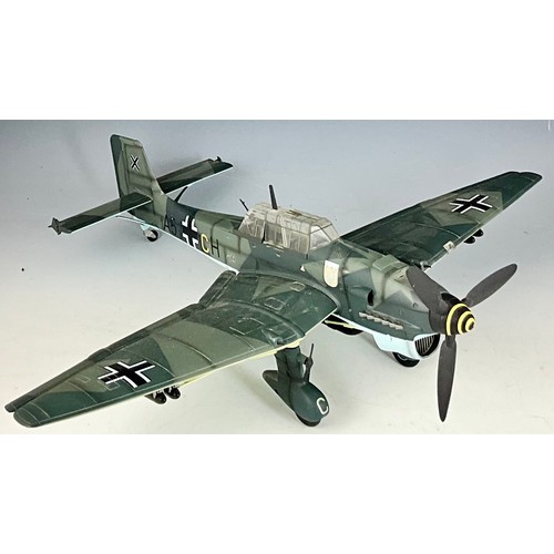 78 - LARGE SCALE 21ST CENTURY TOYS, MODEL OF A JU-87 STUKA, APPROX 60 CM LONG, WINGSPAN APPROX. 80 CM