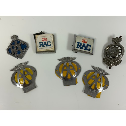 4 - RAC CAR BADGES, EARLY KING GEORGE V BY H B SALE BIRMINGHAM, MCE 09285, LATER BY THE BIRMINGHAM MEDAL... 