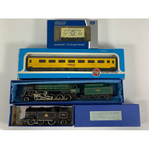 400 - HORNBY DUBLO BOXED EDL17 0-6-2 TANK ENGINE, 69567 MATT FINISH, HORNBY 9F 92220 (IN REPRO BOX), AIRFI... 