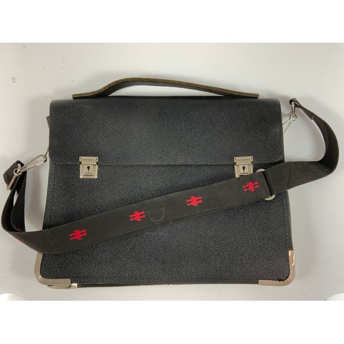 243 - RAILWAY BRIEFCASE WITH BR STRAP