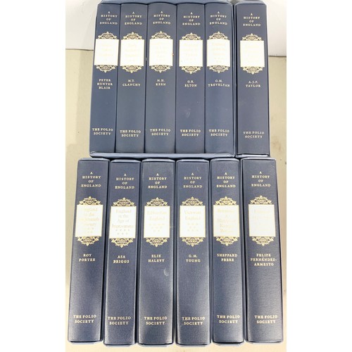 78 - FOLIO SOCIETY 12 VOLUMES OF THE HISTORY OF BRITIAN