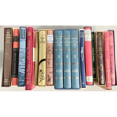 88 - LARGE QUANTITY OF FOLIO SOCIETY BOOKS INC  HOURS IN THE LIBRARY , PAX BRITANNICA BOX SETS