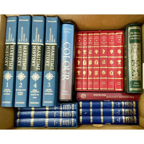 79 - GOOD SELECTION OF FOLIO SOCIETY BOOKS INC. JANE AUSTEN, SHAKESPEARE, ENGLISH POETRY, MARITIME HISTOR... 