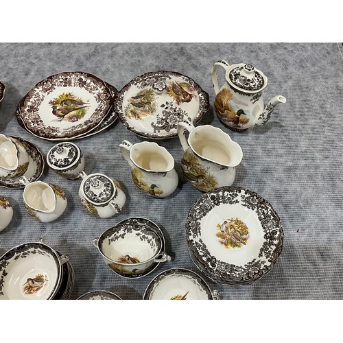 156 - PALISSY GAME SERIES DINNER AND TEA WARE