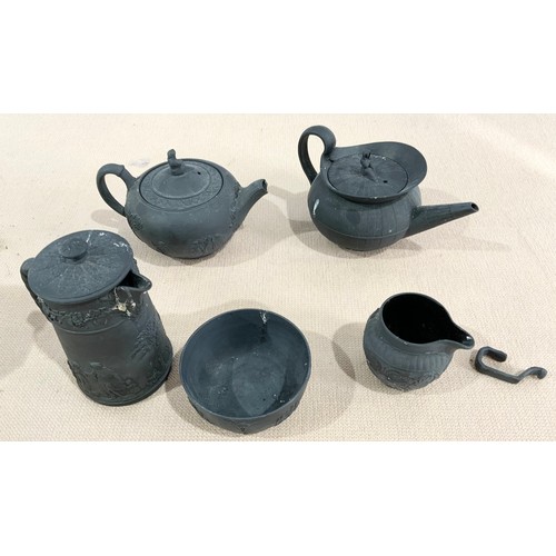 189 - QUANTITY OF MISC. WEDGEWOOD BLACK BASALT WARE