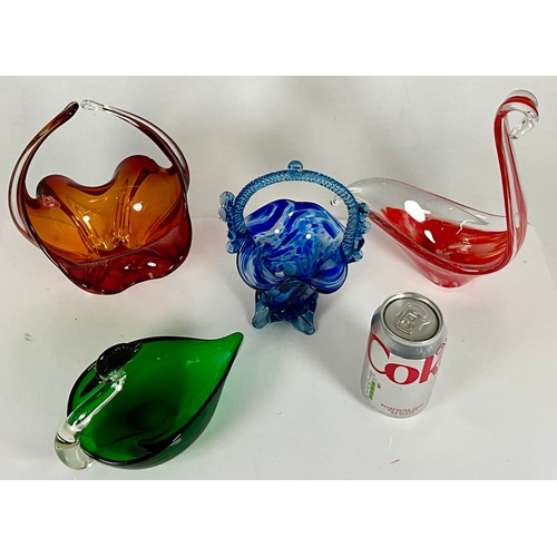 203 - STUDIO GLASS BASKETS AND BIRDS INC. MURANO (4)