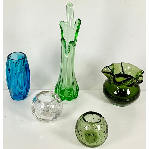 206 - STUDIO GLASS VASES (5)