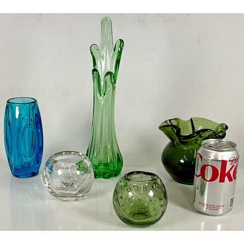 206 - STUDIO GLASS VASES (5)