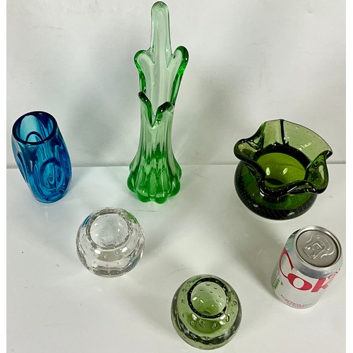 206 - STUDIO GLASS VASES (5)