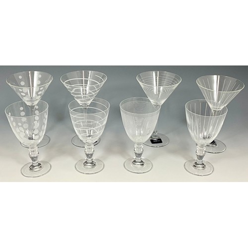 230 - BOXED SETS OF FOUR MIKASA MARTINI GLASSES AND FOUR GOBLETS