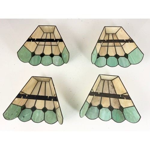 288 - 4 TIFFANY STYLE  WALL LAMP SHADES