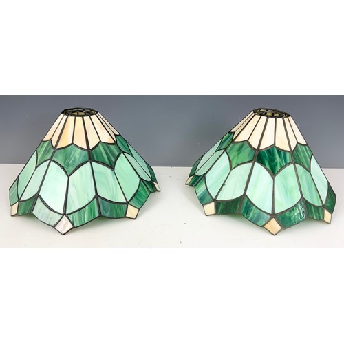 287 - 4 TIFFANY STYLE LAMP  SHADES