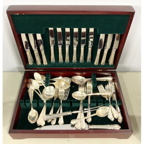 311 - 3  CANTEENS OF MIXED SILVER PLATED CUTLERY