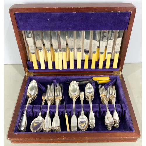 311 - 3  CANTEENS OF MIXED SILVER PLATED CUTLERY