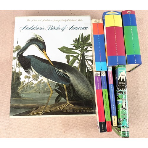 80 - MISC. BOOKS , AUDUBON’S BIRDS OF AMERICA, THE HOBBIT, HARRY POTTER,