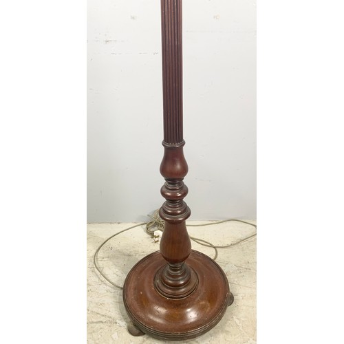 278 - MAHOGANY STANDARD LAMP