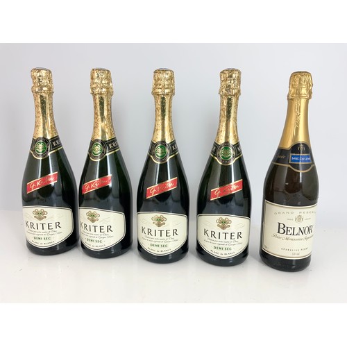 91 - 10 BOTTLES CHAMPAGNE/ SPARKLING WINES INC. VEUVE CLICHOT AND BOXED LAURENT PERRIER ROSE