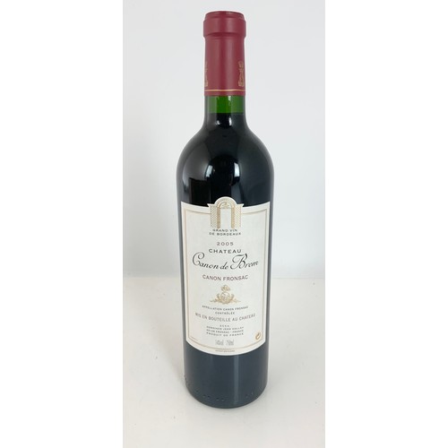 131 - CHATEAU CANON DE BREM, CANON FRONSAC 2005, CASE OF 12 X 75 CL BOTTLES