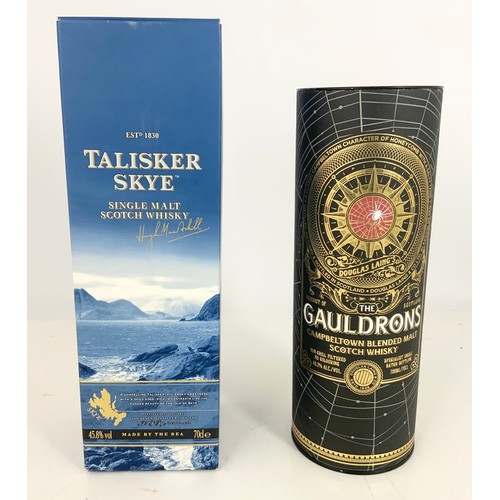 82 - TALISKER SKYE SINGLE MALT SCOTCH WHISKY IN BOX AND THE GAULDRONS CAMPBELTOWN BLENDED MALT WHISKY IN ... 