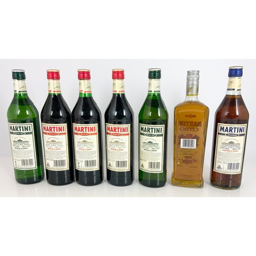 80 - 7 MISC. BOTTLES MARTINI