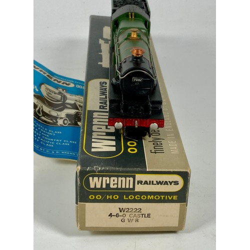 435 - WRENN RAILWAYS, BOXED W2222, CASTLE CLASS, 7002 DEVIZES CASTLE, NO PACKER NUMBER