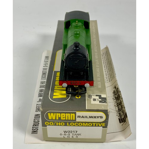 432 - WRENN RAILWAYS, BOXED W2217 0-6-2 TANK IN LNER LIVERY, BOX STAMPED PACKER NO 6 IN RED