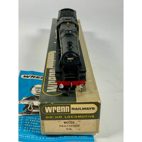 433 - WRENN RAILWAYS BOXED BR, EX LMS 8F 48073, W2224, BLACK PACKER NUMBER (NUMBER MISSING PRINT)