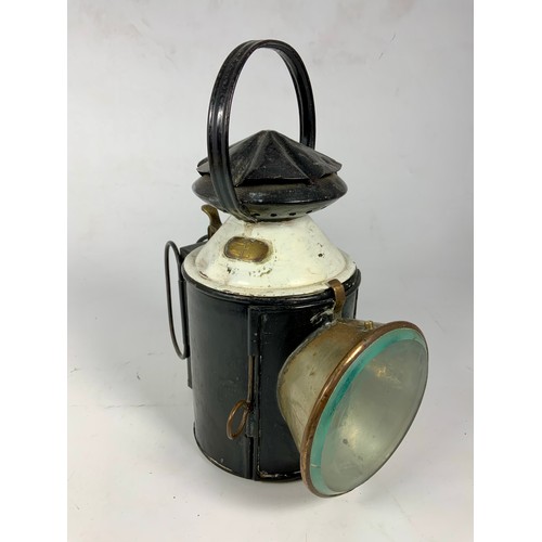 269 - SOUTHERN RAILWAY LAMP,  STAMPED SR TO SIDE AND BRASS PLATE STAMPED E, (EASTLEIGH). 4 ASPECT, BROKEN ... 