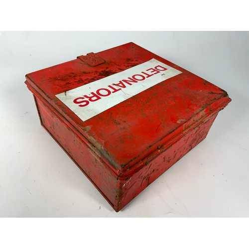 273 - BRITISH RAIL RED DETONATOR CONTAINER TIN