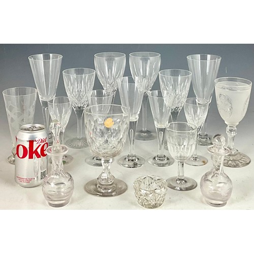 241 - DARTINGTON, STUART AND OTHER DRINKING GLASSES AND GLASSWARE