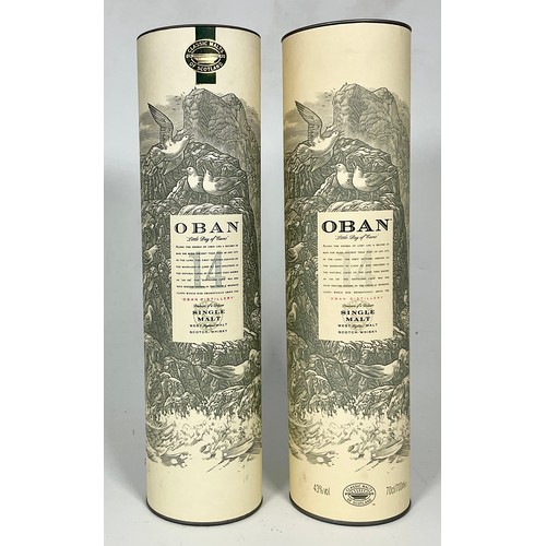 25 - WHISKY, 2 BOTTLES OBAN 14 YRS OLD