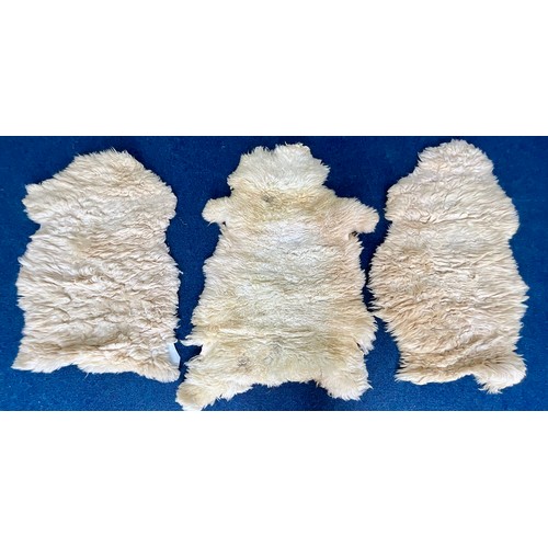 740 - SHEEPSKIN RUGS (3)