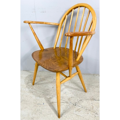 729 - ERCOL ‘BLONDE’ ELBOW CHAIR