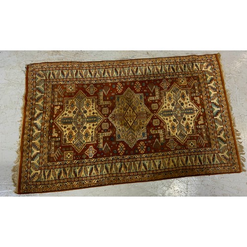 747 - BROWN GROUND RUG 200cm x 126cm