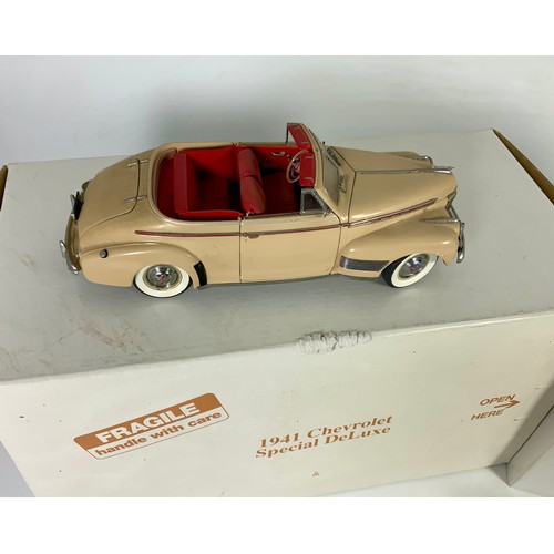 192 - DANBURY MINT, 2 BOXED LIMITED EDITION CLASSIC CAR MODELS, WITH CERTIFICATES, 1946 CHEVROLET 1946 310... 