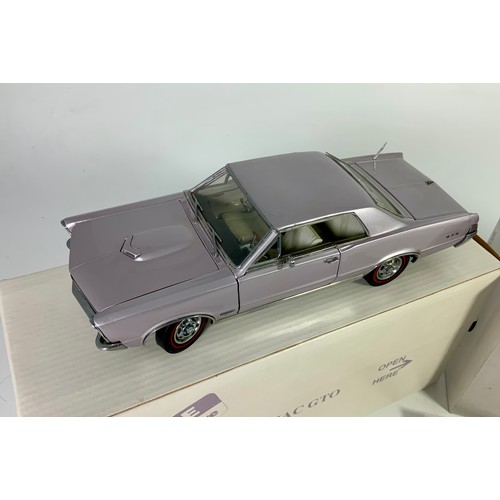 181 - DANBURY MINT, 2 BOXED LIMITED EDITION  CLASSIC CAR MODELS, WITH CERTIFICATES, CHEVROLET 1963 CORVETT... 