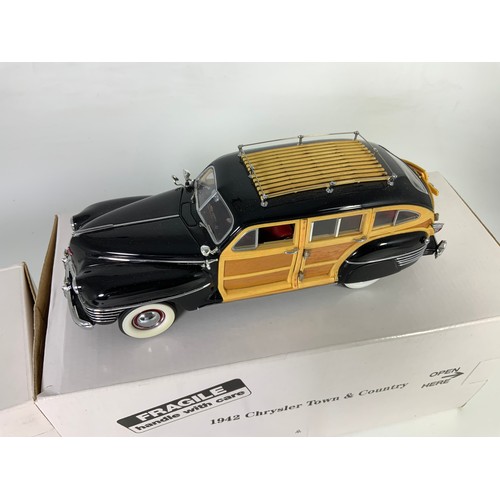 178 - DANBURY MINT, 2 BOXED LIMITED EDITION  CLASSIC CAR MODELS, WITH CERTIFICATES, CADILLAC 1941 BLACK FL... 