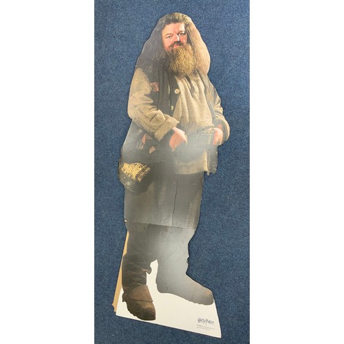 275 - LARGE LIFE SIZE CARDBOARD ADVERTISING STAND OF HARRY POTTER CHARACTER HAGRID, WARNER BROS STAR CUTOU... 