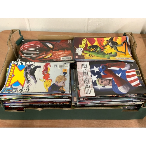 324 - LARGE TRAY OF MARVEL COMICS, INC THE MARVELS PROJECT, MUTANT, SPIDEY, MARVEL UNIVERSE VS THE PUNISHE... 