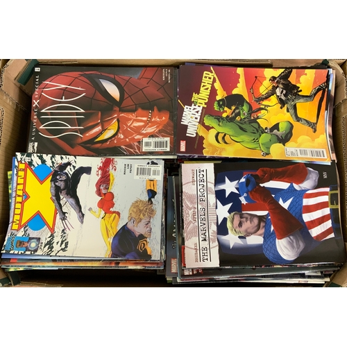 324 - LARGE TRAY OF MARVEL COMICS, INC THE MARVELS PROJECT, MUTANT, SPIDEY, MARVEL UNIVERSE VS THE PUNISHE... 