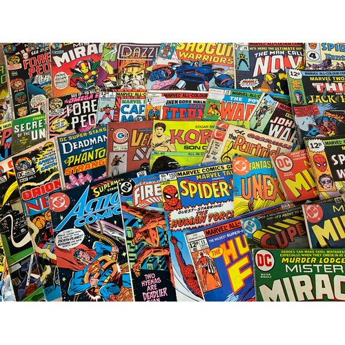 343 - A BOX OF C.1980’S DC & MARVEL MIXED COMICS