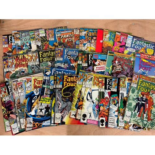 345 - TRAY OF BRONZE AGE COMICS, FANTASTIC FOUR, MARVEL, C.1980’S