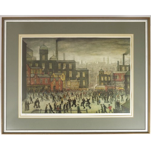 1 - LAURENCE STEPHEN LOWRY RBA RA BRITISH 1887-1976  OFFSET LITHOGRAPH ENTITLED “OUR TOWN” 472/850 (ARR ... 