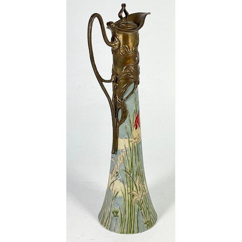 103 - ART NOUVEAU STYLE EWER – MARKED J.B.T. ANNO 1906, approx. 38 cm tall (we have been advised that this... 